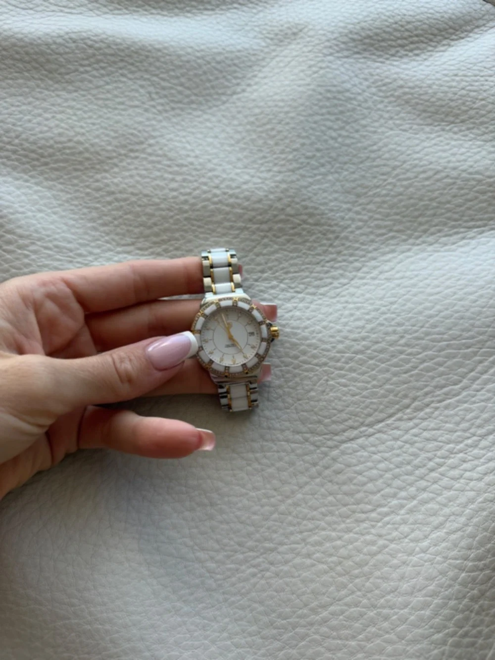 TAG Heuer Formula 1 Lady Diamond & White Ceramic Gold watch (Ref. WAH1221.BB086